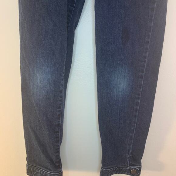 GAP Girl’s Super Skinny Dark Wash Adjustable Waist Snap Ankle Jeans / Size: 8R - Picture 10 of 12